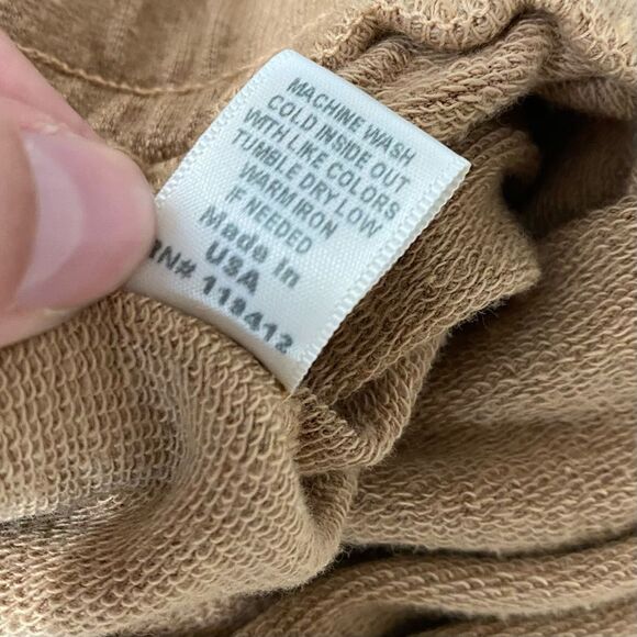 NWT MONROW Supersoft Jumpsuit Mocha Patch Pockets Size Medium - Picture 16 of 16